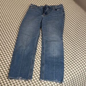 Abercrombie & Fitch Blue Ankle Jeans